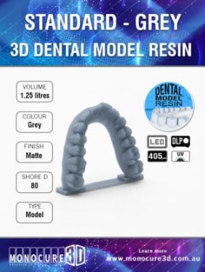 Monocure 3D - Rapid Dental Resin - 1,25 l - Grey